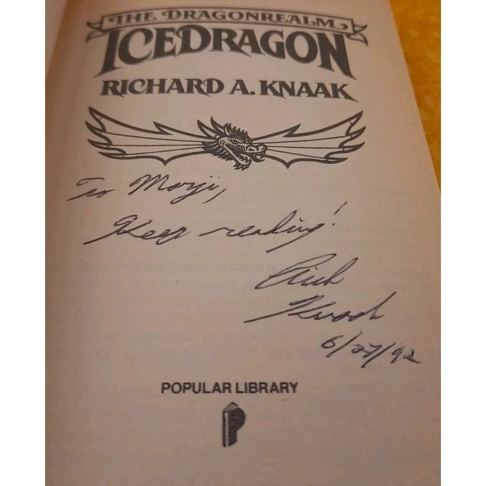 The Dragonrealm: Ice Dragon - Paperback By Knaak, Richard A.  First Edition 1989
